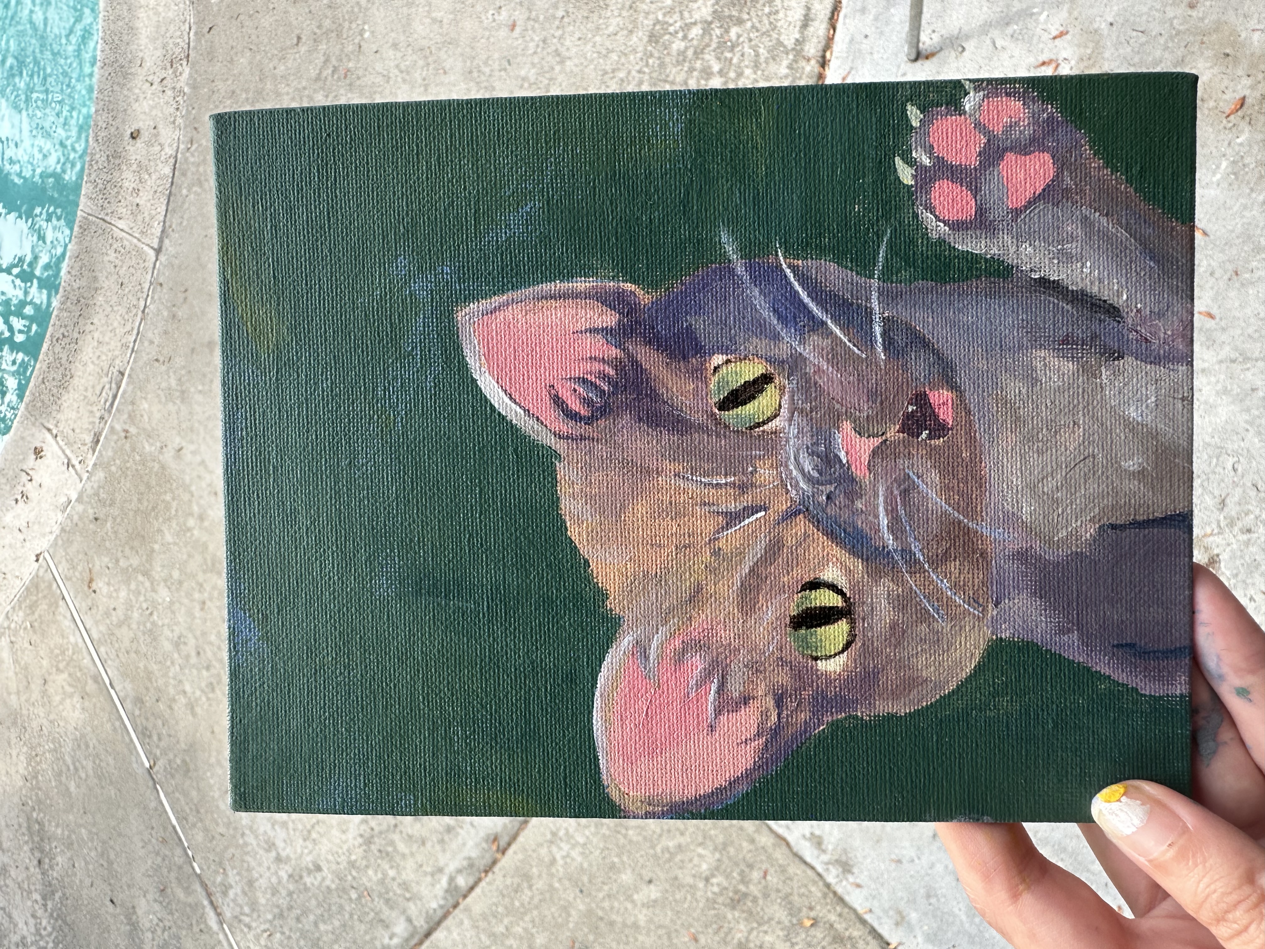 Cat painting